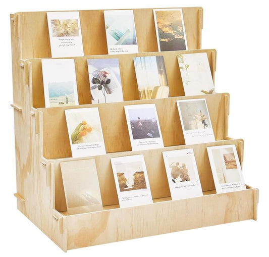 Wooden Card Display Stand