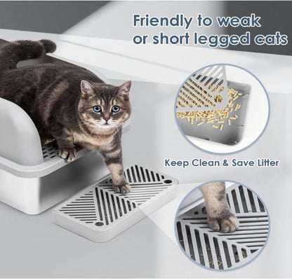 Stainless Steel Cat Litter Box,