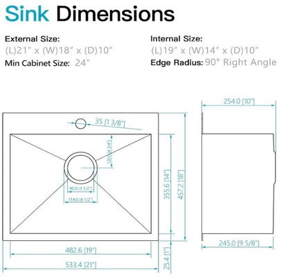 SINK (Stainless steel)